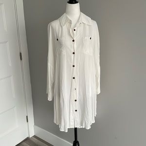 Cupshe White Shirt Dress 🏝